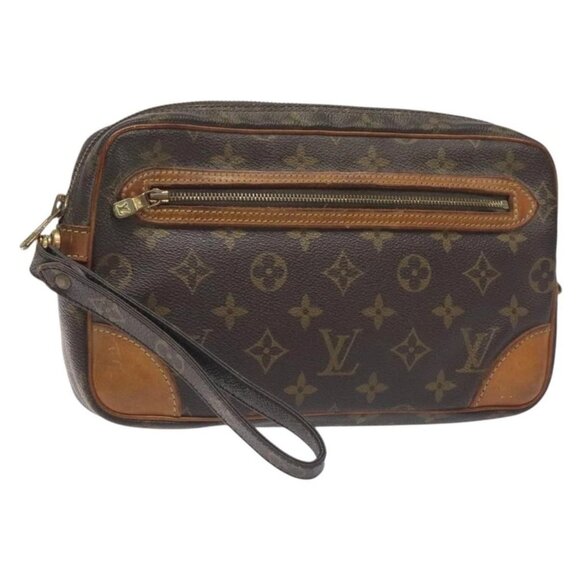 LOUIS VUITTON Monogram Marly Dragonne GM Clutch Bag M51825 LV Auth th6207 - Picture 1 of 16